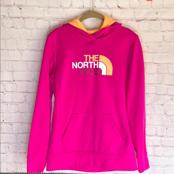 The North Face Fuchsia Pink and Orange Hoodie Woman’s Size Medium - Picture 1 of 3